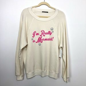 WILDFOX I’m really a mermaid Pullover Sweatshirt